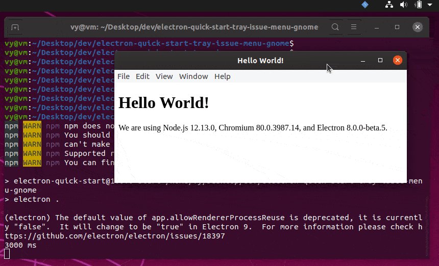 Some tray mouse click handlers not processed and tray menu displayed at