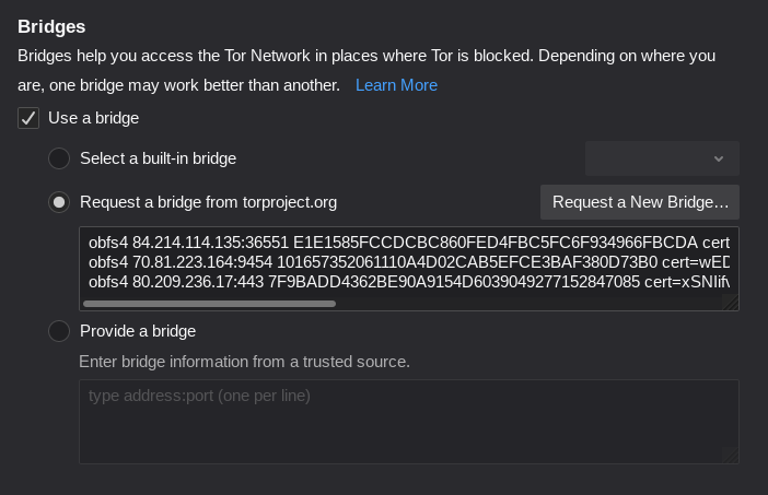 Support snowflake bridges, and update bridge selection UI · Issue #1442 ...