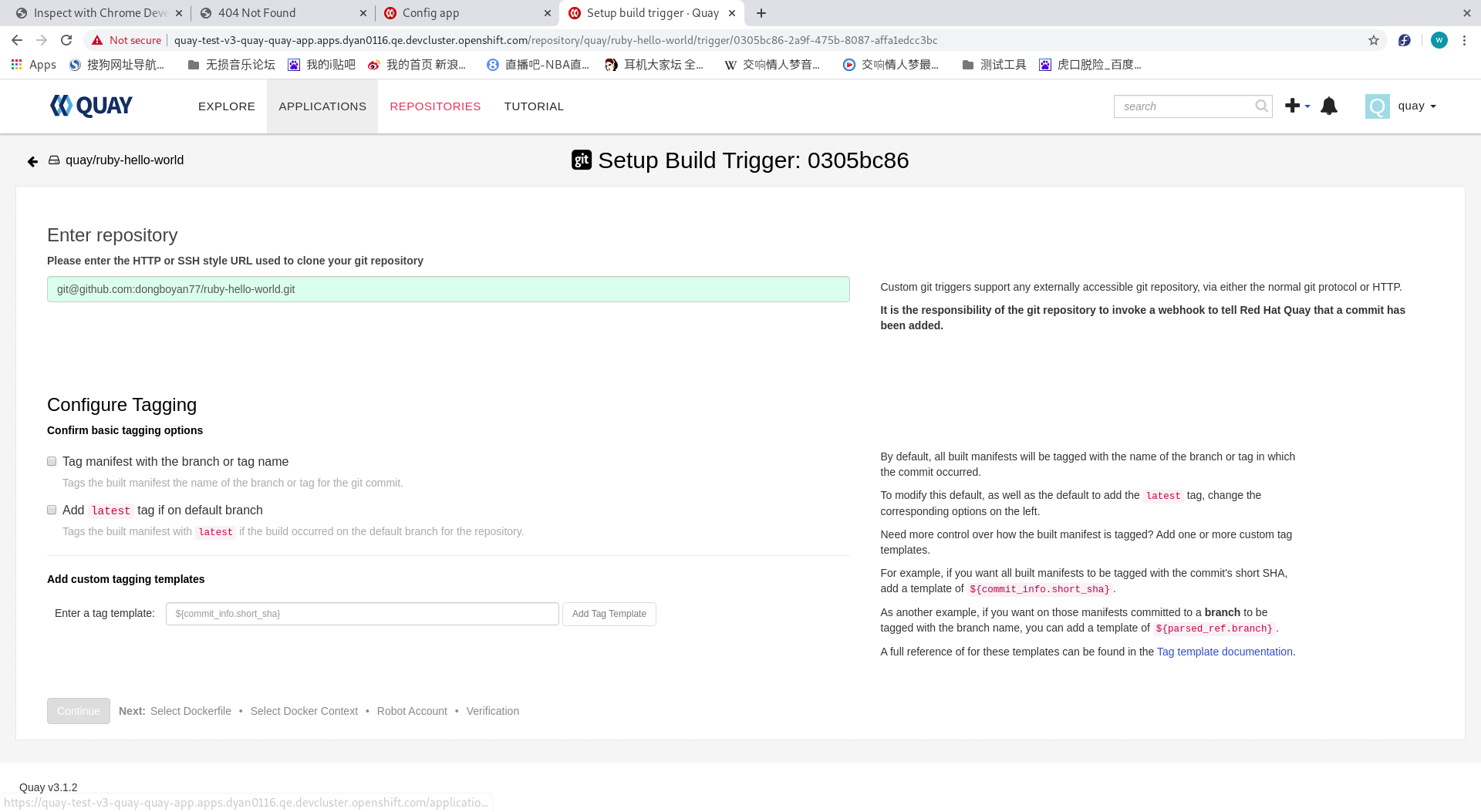 add better tagging options for build triggers.