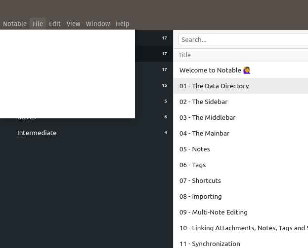 Notes Not Found Displaying a message if no