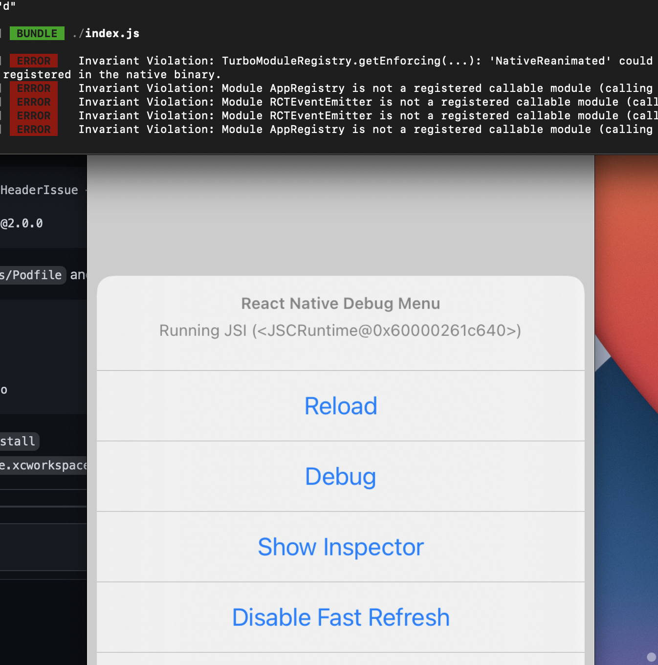 iOS - 'NativeReanimated' could not be found. · Issue #1793 · software ...