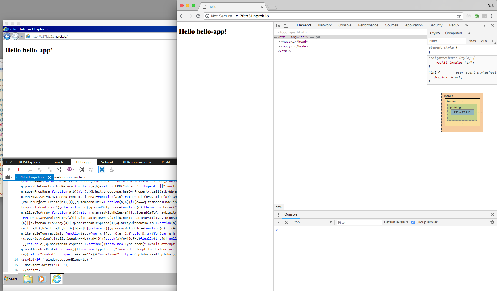Fresh polymer 3 project with `es5bundled` preset does not work with