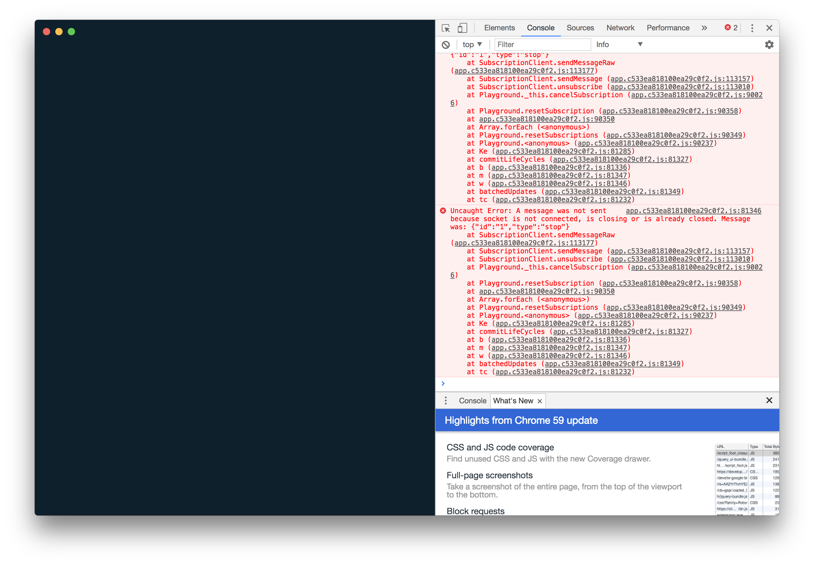 Switching between projects breaks app when subscription running · Issue ...