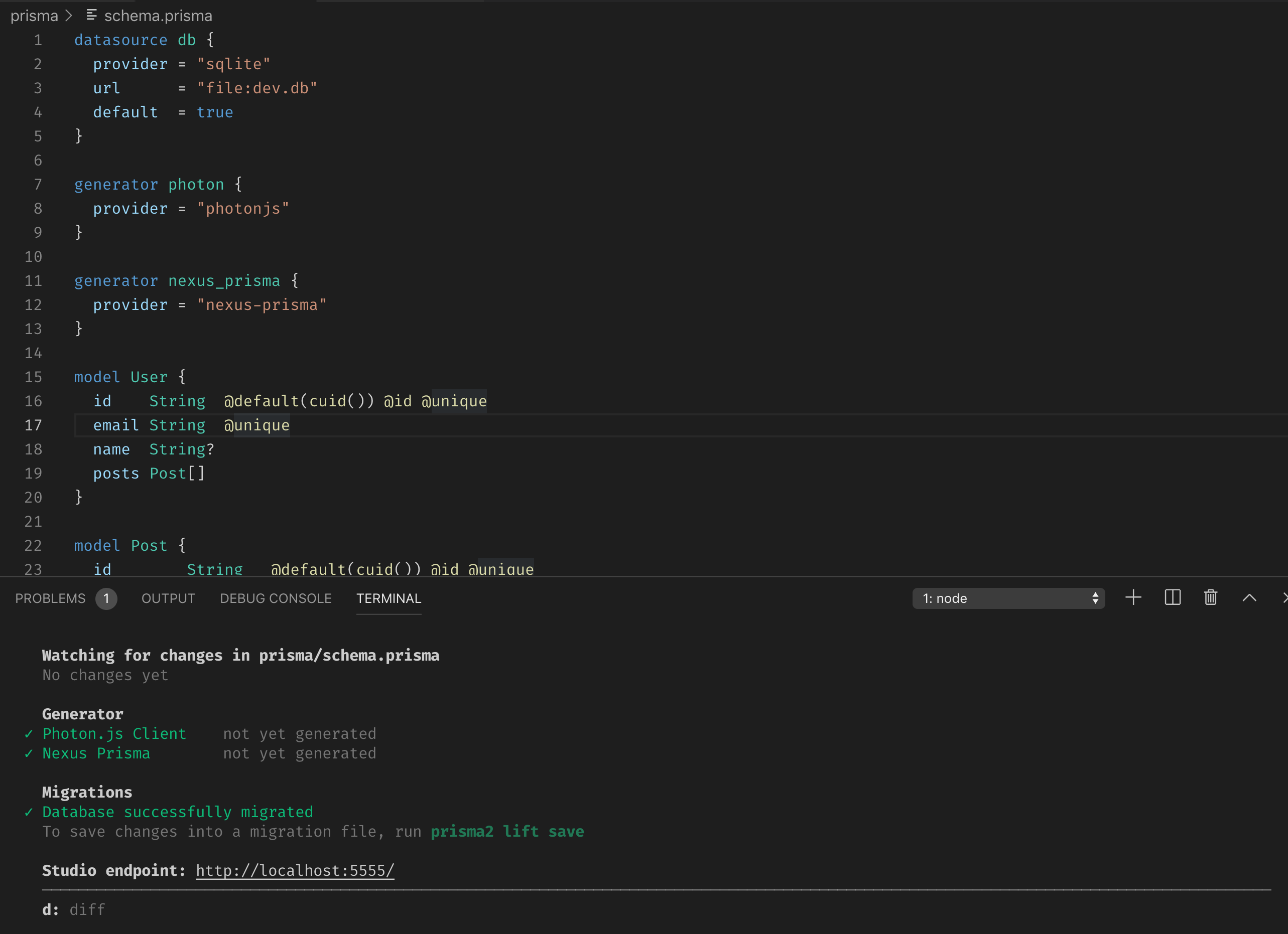`prisma2 dev` doesn't generate · Issue #495 · prisma/prisma · GitHub