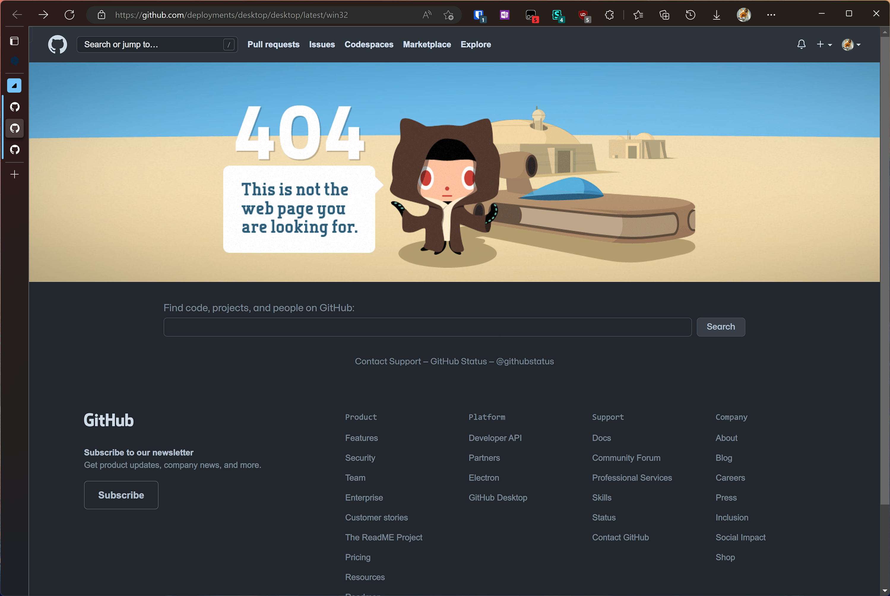 Unable to download Github Desktop · community · Discussion #42120 · GitHub