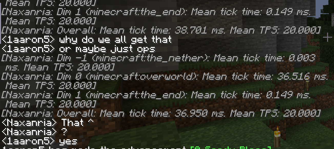 1 14 4 Forge Tps Gets Sent To Every Op Instead Of Just The Player That Typed It Issue 6330 Minecraftforge Minecraftforge Github