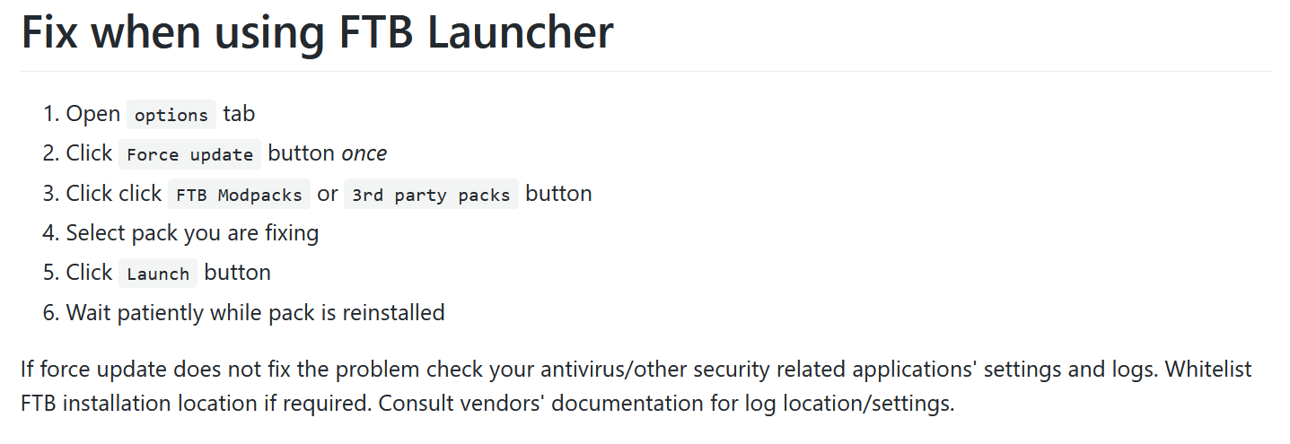 Failure to launch · Issue #260 · FTBTeam/FTB-Academy · GitHub