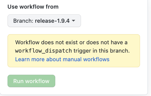 Can't trigger Workflow on branch (other than the default "main ...
