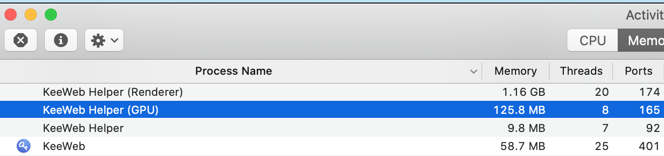 High memory usage on MacOS · Issue #1580 · keeweb/keeweb · GitHub