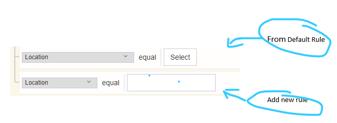Customized Input Fields only work from default/pre-defined rules ...