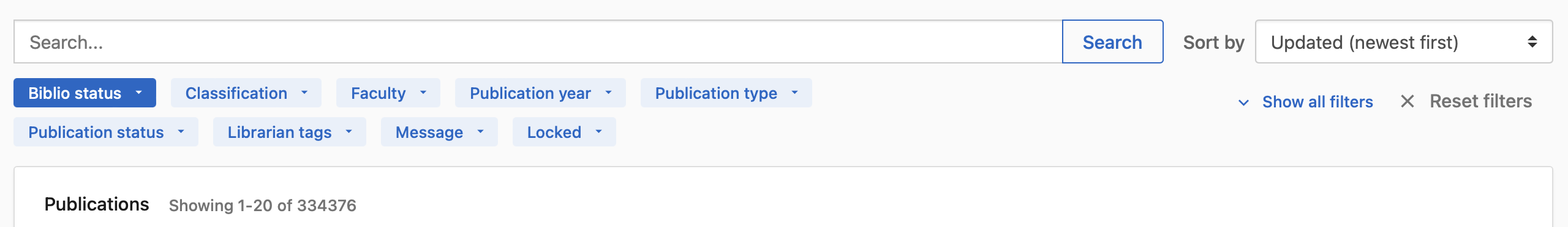 Strategy Library Reset Button {filters} Add a reset button · Issue #1004 · ugent-library/biblio ...