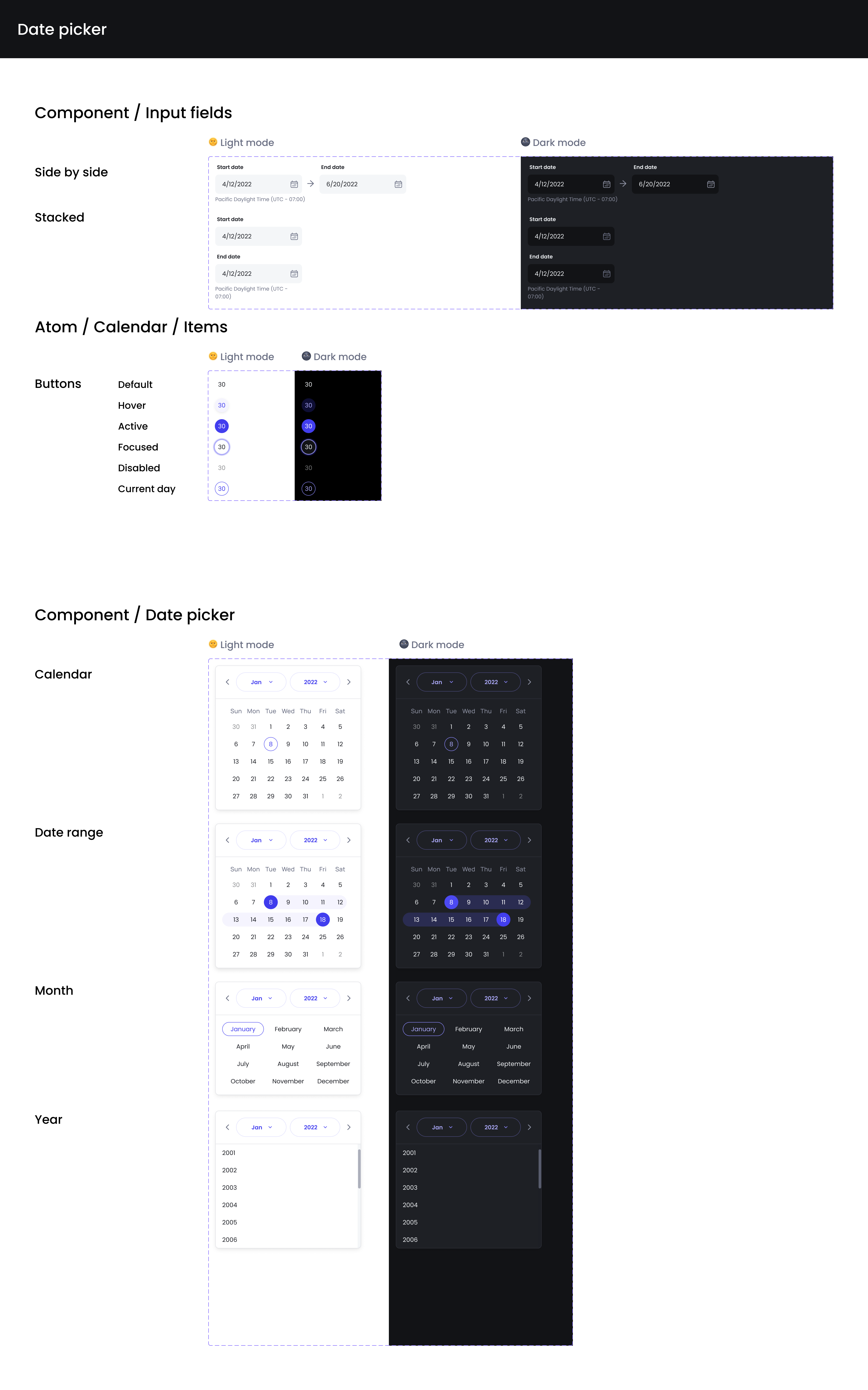 Component: Date picker · Issue #58 · brave/leo · GitHub