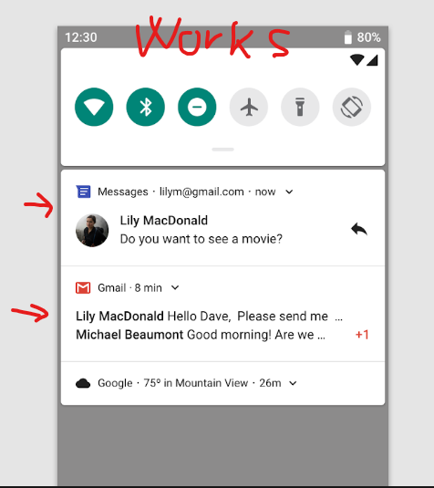 App icon notification badge does not appear on Iphones, but works on ...