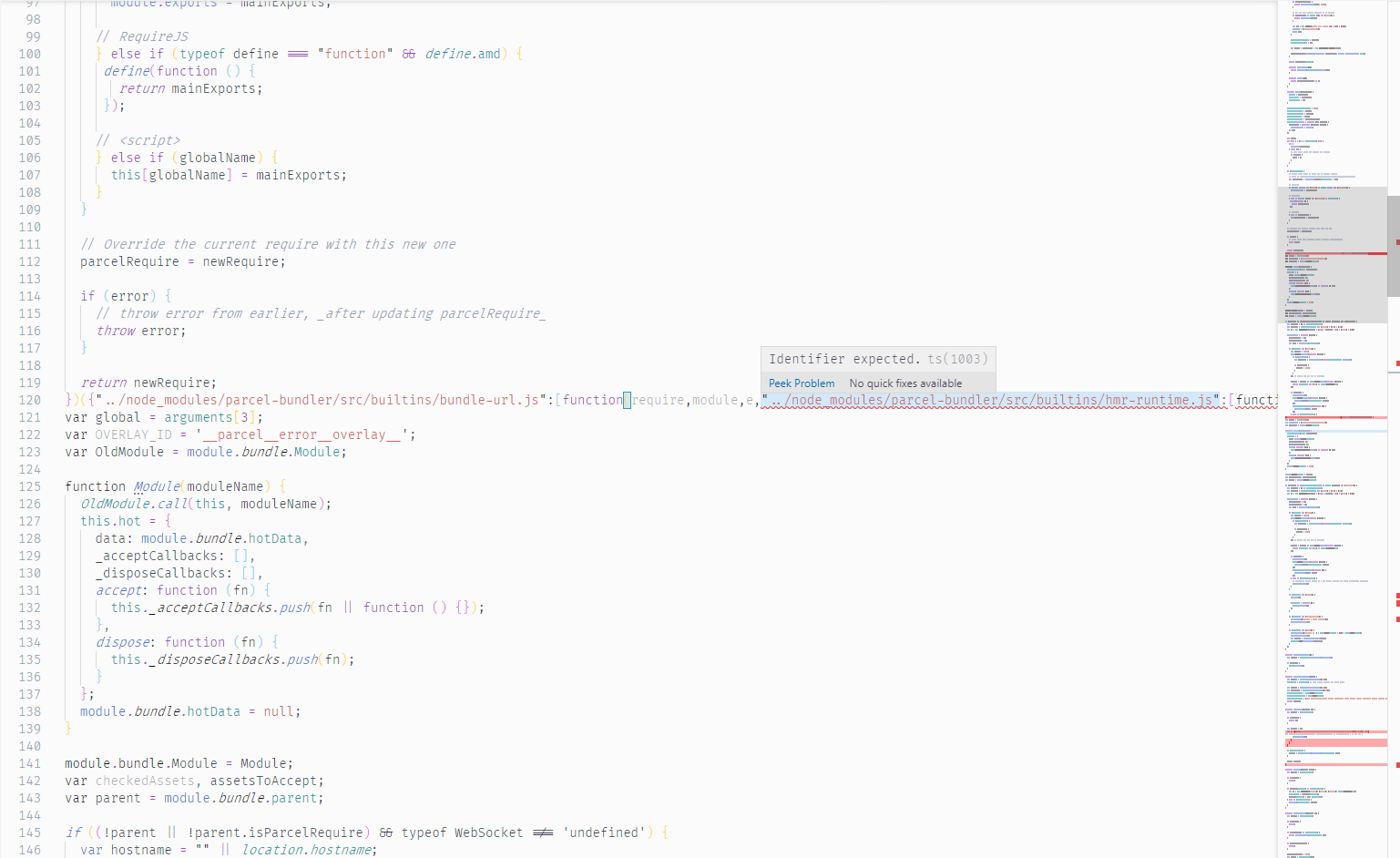 HMR with multiple entry points, resulting JS is broken · Issue 4453