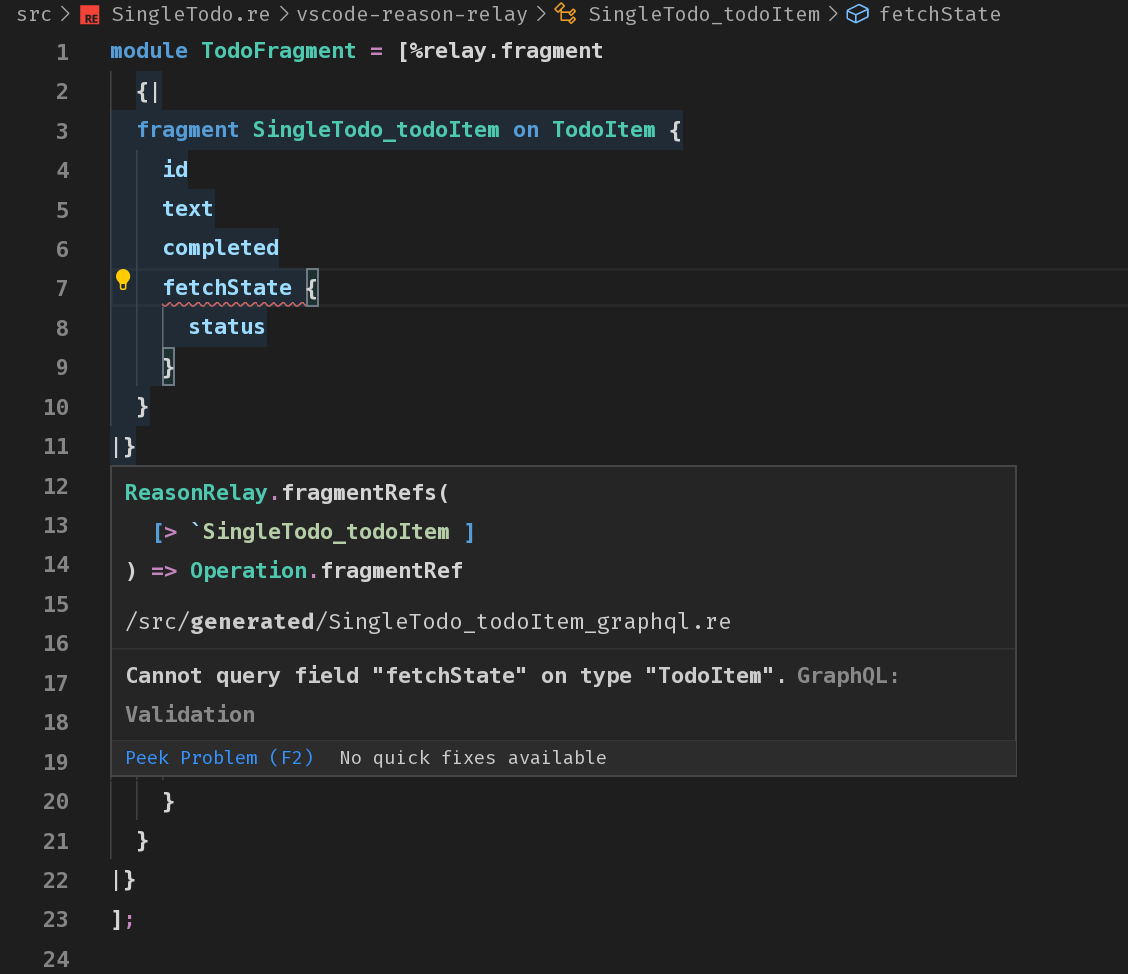 [bug] clientschemaextensions are not recognized · Issue 7 · zth/vscodereasonrelay · GitHub