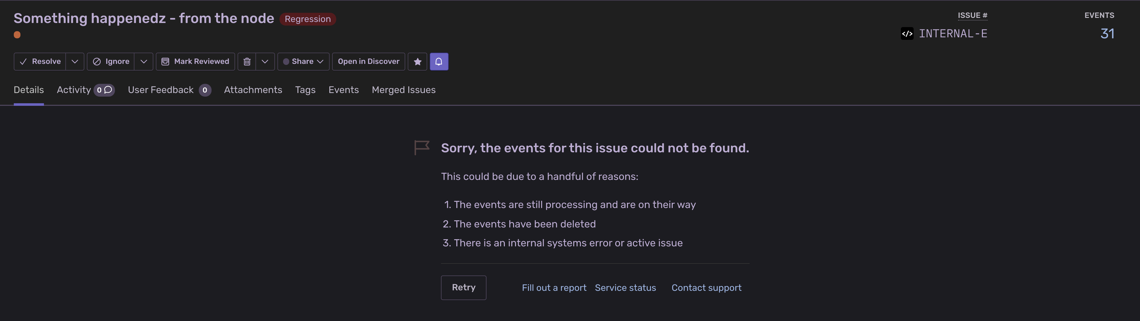 Events not being created for issues(but new issues are) · Issue #963 ...
