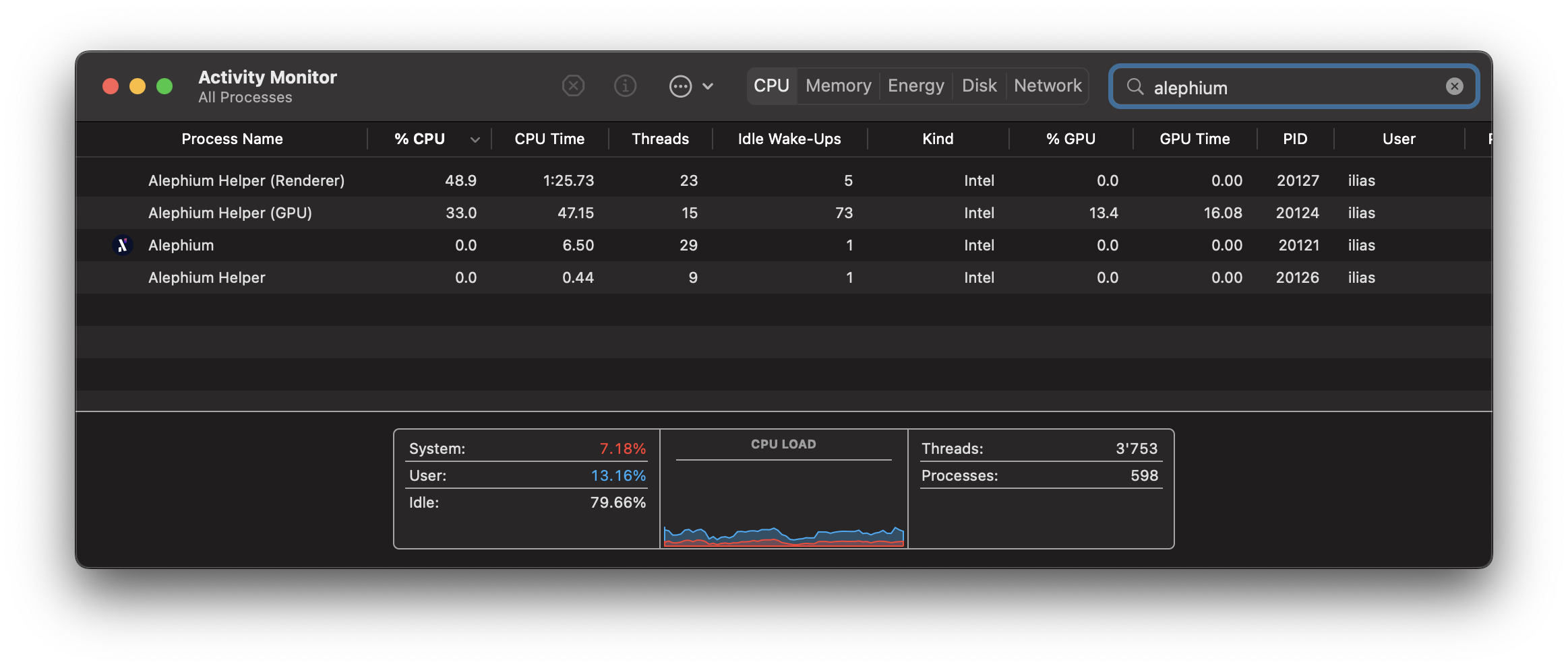 Reduce cpu usage issue 404 alephium desktop wallet github