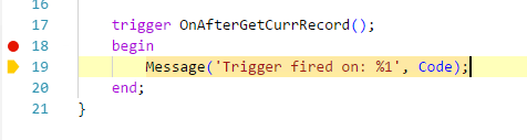Page Extensions Trigger OnAfterGetCurrRecord not fired, when the C/Side ...