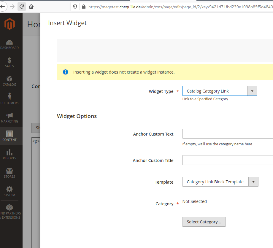 Cannot insert widgets in CMS page or static block · Issue #29005 ...