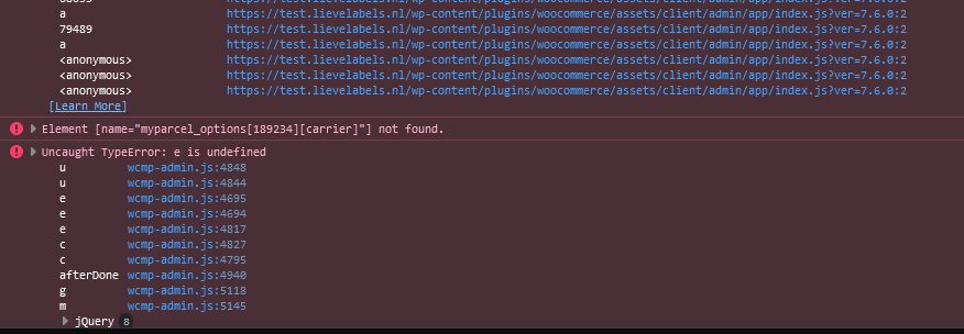 Javascript breaking issue: Cannot change weight in back-end · Issue ...