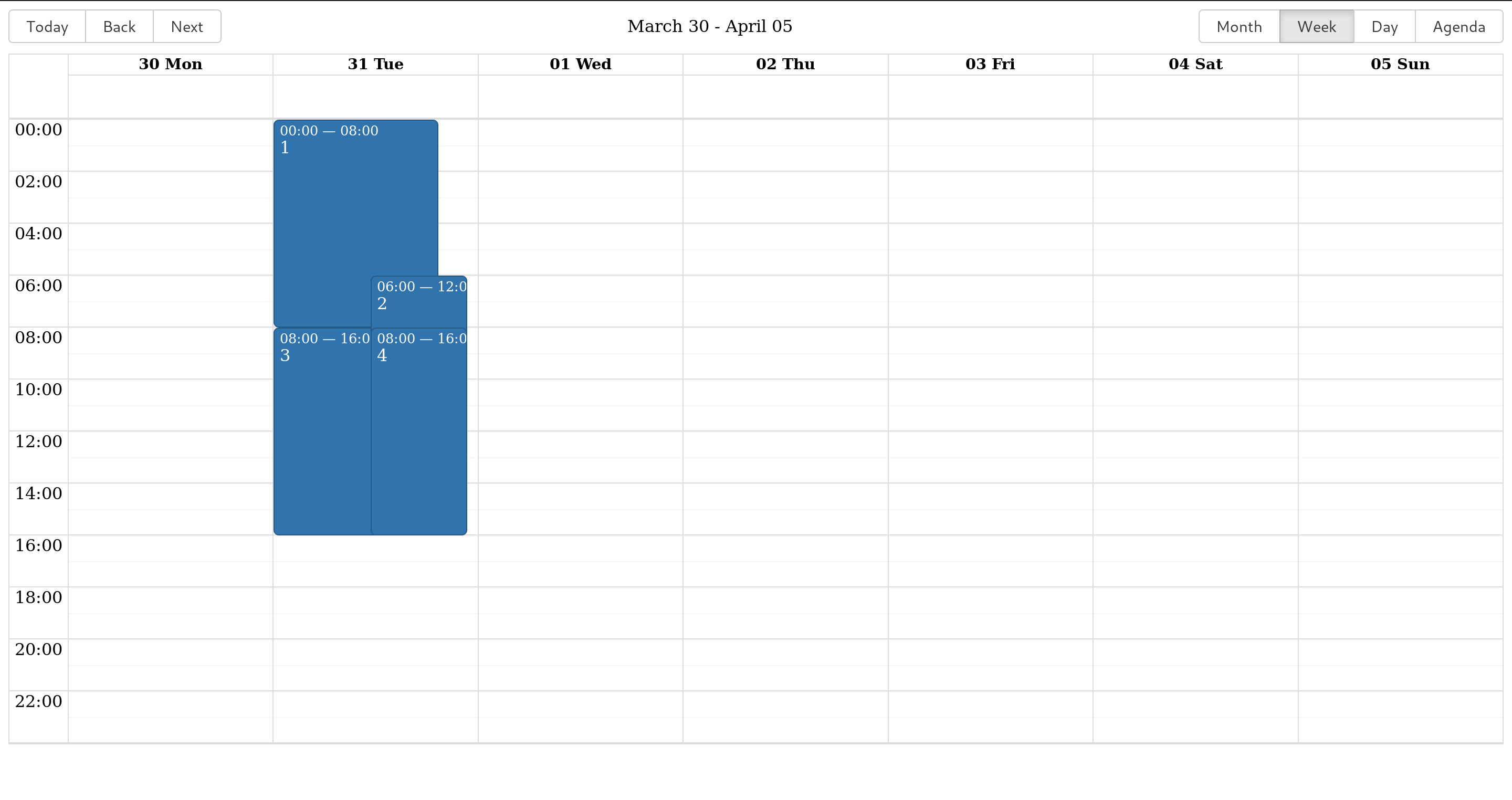 Having Concurrent Later Overlapping Events Hides Earier Event Issue 