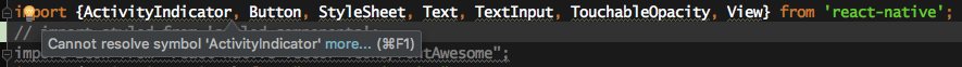 Webstorm - Cannot resolve symbol ' ' after installing styled components ...