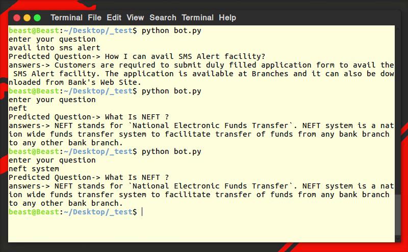 GitHub - vasusharma1/chatbot: Simple chatbot for answering questions ...