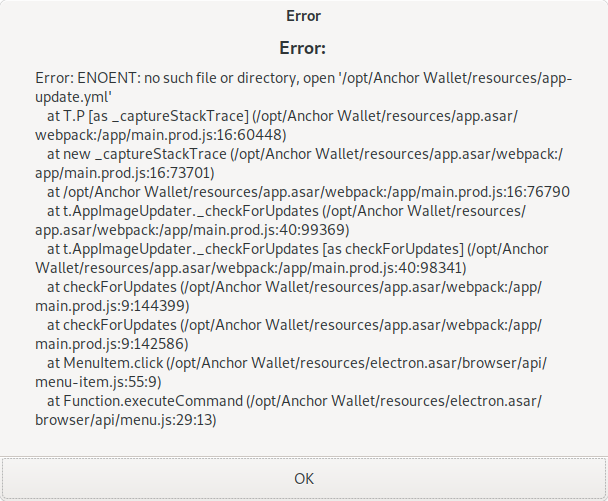 Cannot update installed Anchor on ubuntu · Issue 856 · greymass/anchor