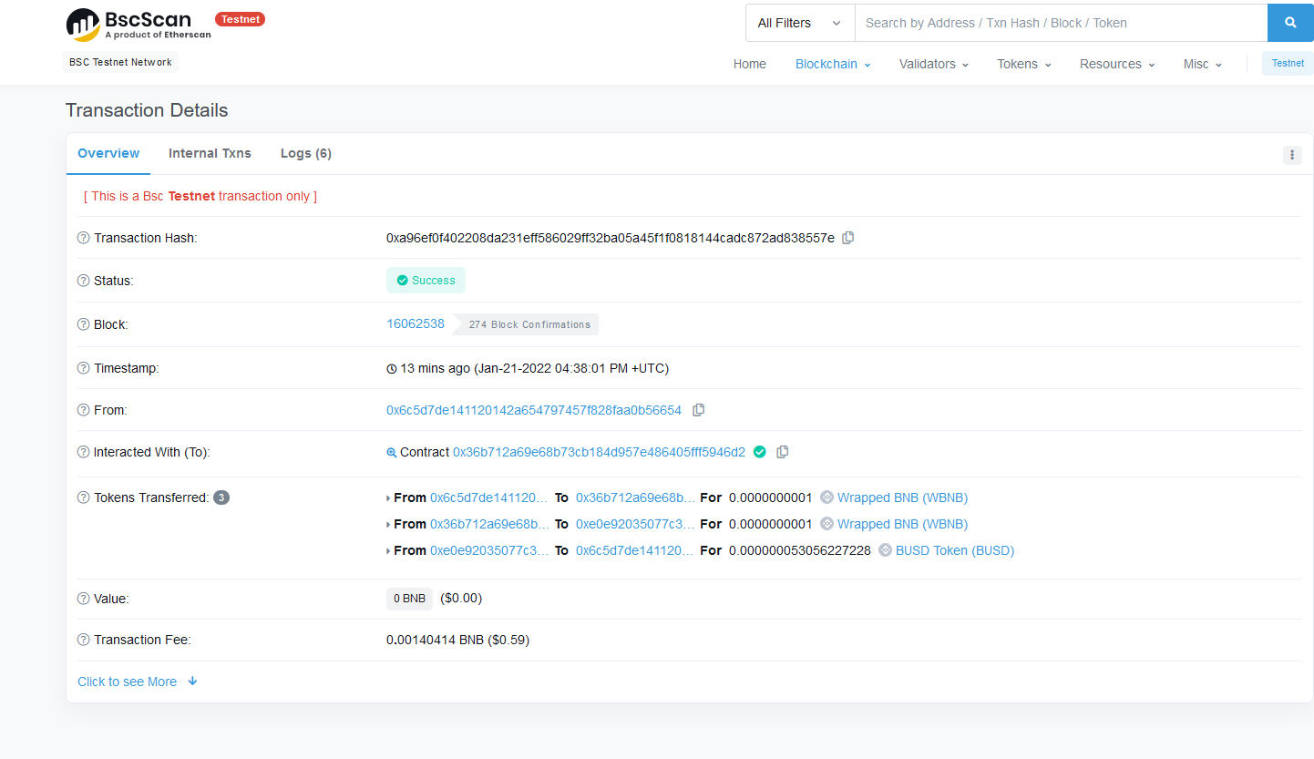 Warning! Error encountered during contract execution [execution