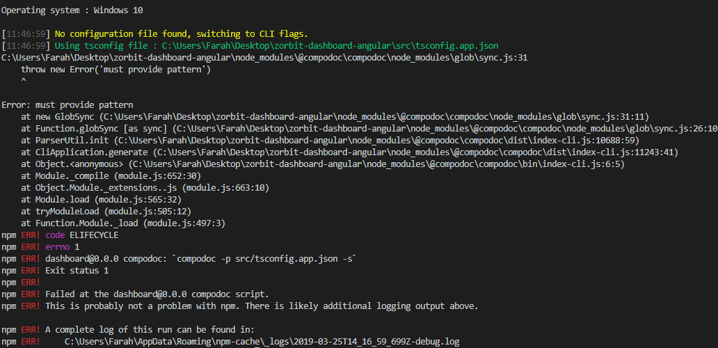 Must provide pattern error · Issue #757 · compodoc/compodoc · GitHub
