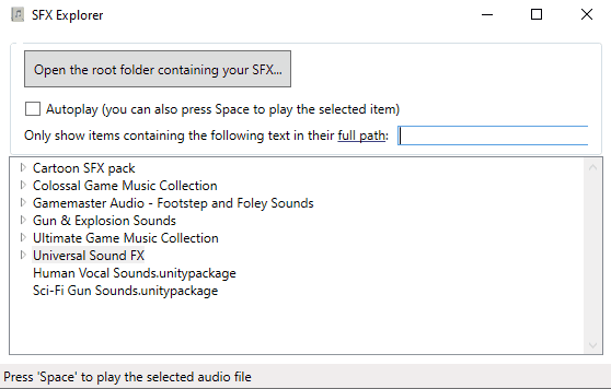 GitHub - schouffy/SFX-Explorer: A tool to quickly browse through sound ...