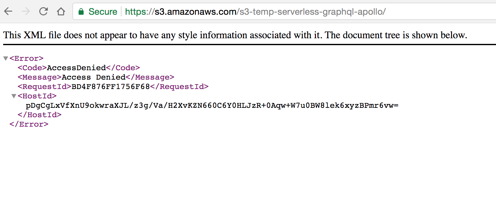 Access Denied for S3 bucket · Issue 197 · serverless/serverless