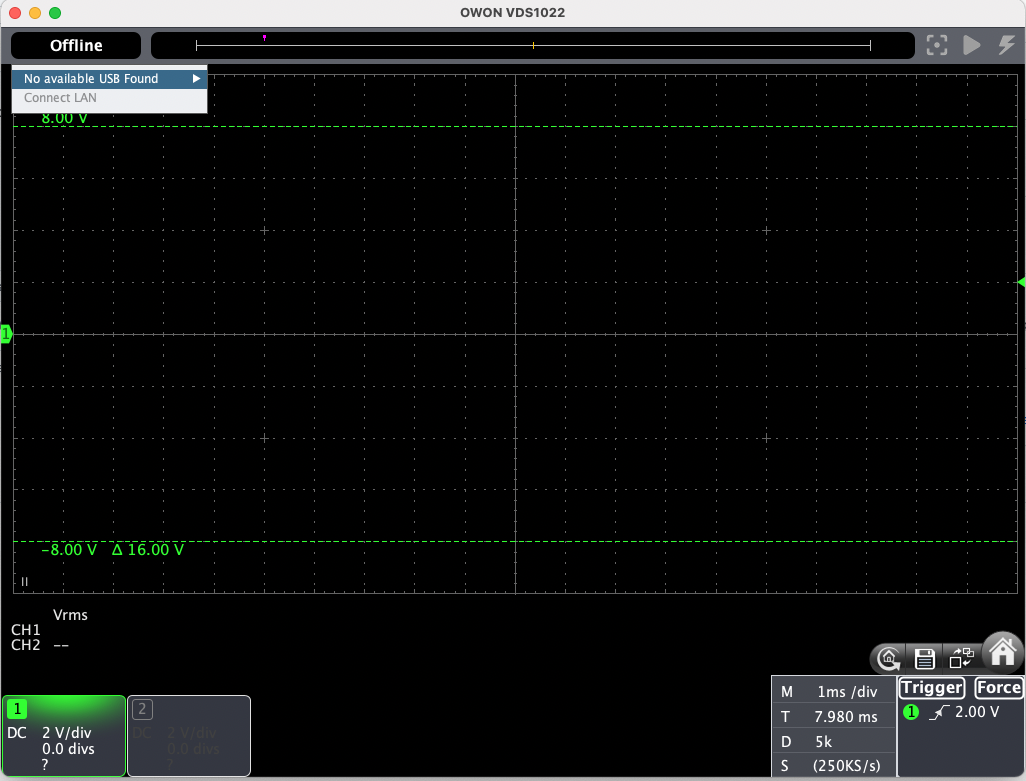 Offline > No available USB Found "java.lang.NoClassDefFoundError Could