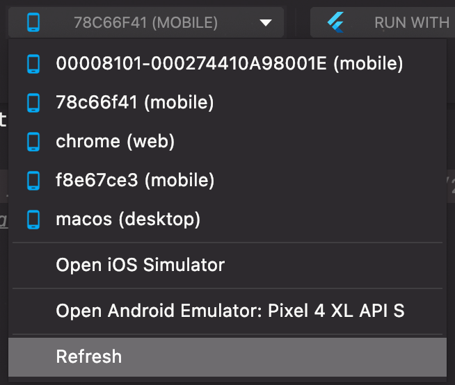[Device selector] Regression when displays devices name after M68 ...