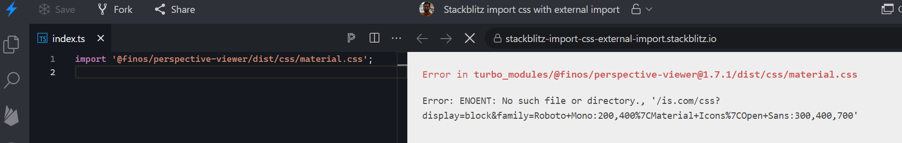 Importing a css file that depends on google fonts fails compile · Issue ...