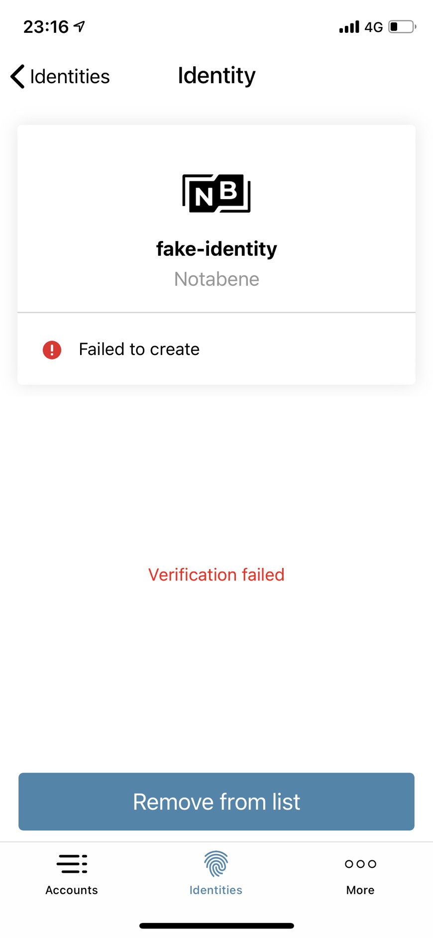 (ID3) Try to create identities with invalid physical ID documents ...