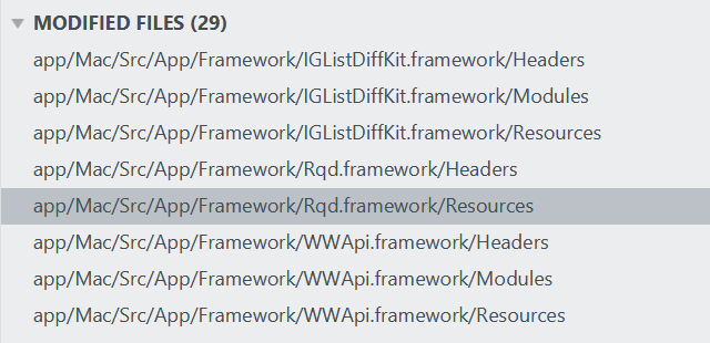 mistakenly treat mac Framework symlinks as modified files · Issue #1342 ...