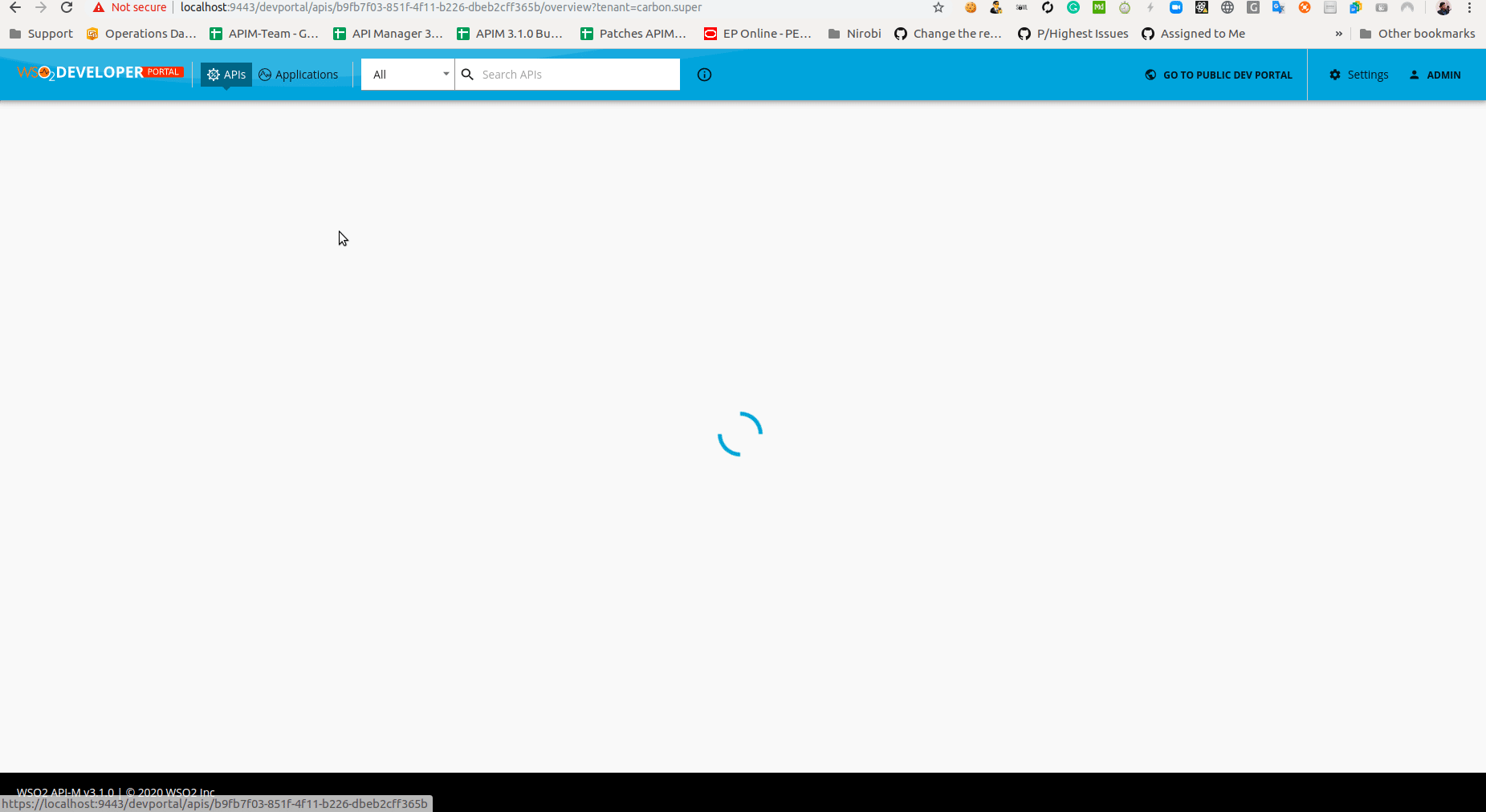 [UX] [Devportal] When clicking an API shows the overview page but "try ...