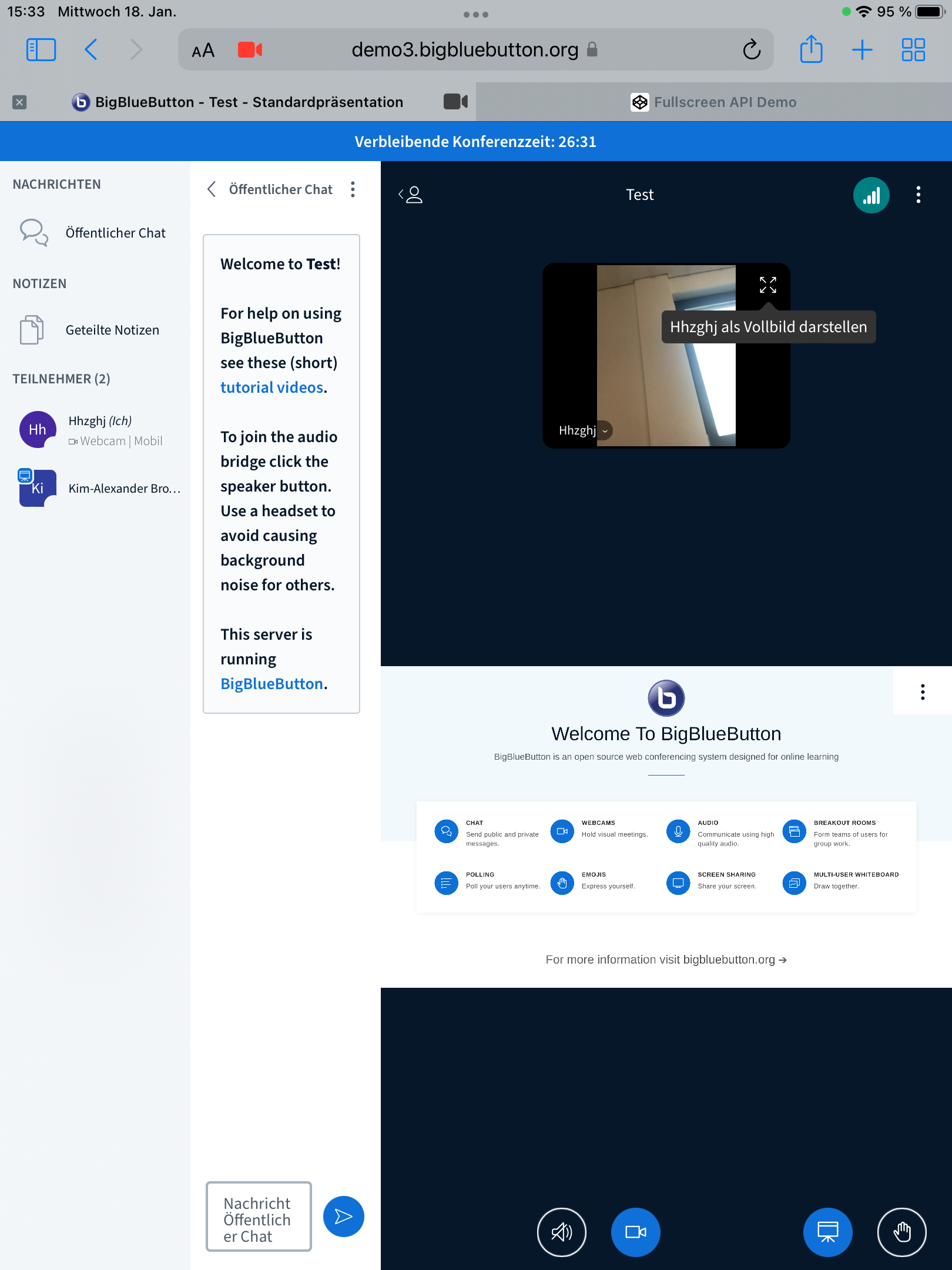 Fullscreen Button on iPad OS Shown, but Not Working · Issue #16503 ...