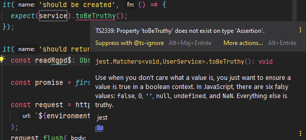 Conflict with jest when adding reference type for custom commands ...