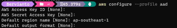 aws configure