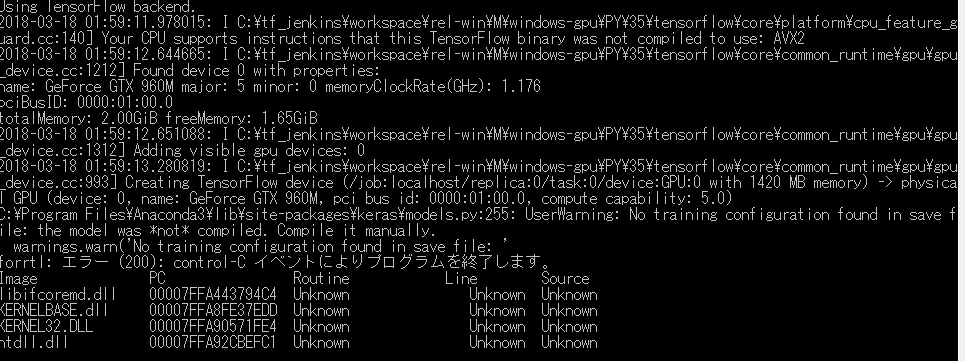 UserWarning: No training configuration found in save file · Issue #57 ...