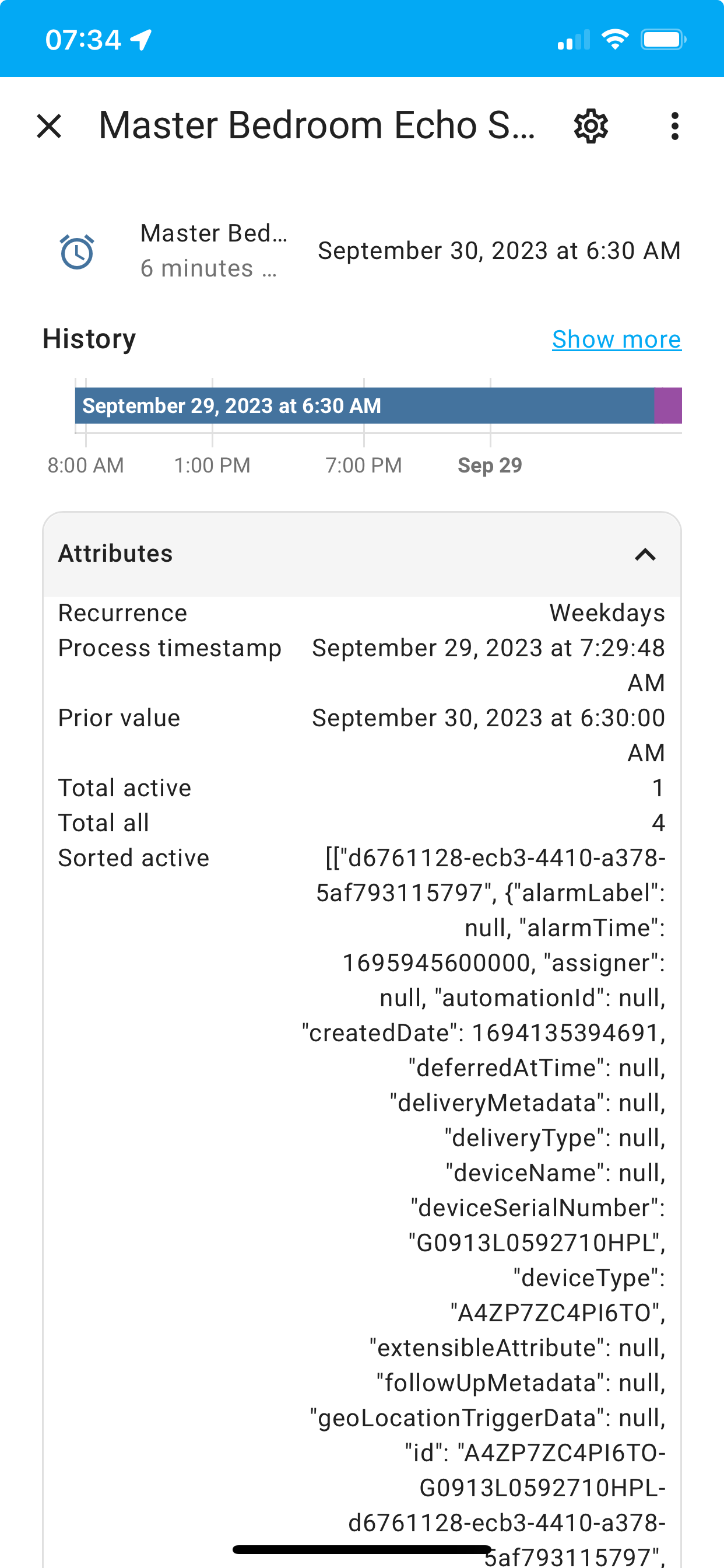 Weekday alarms showing up on weekends · Issue 2042 ·