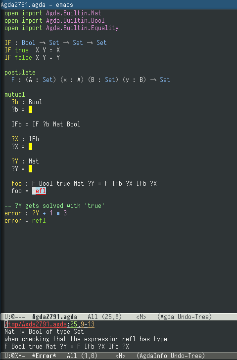 More illtyped meta solutions · Issue #2791 · agda/agda · GitHub