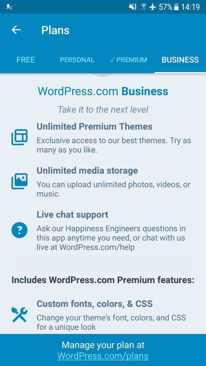 Outdated description WordPress.com Plans · Issue #6074 · wordpress ...
