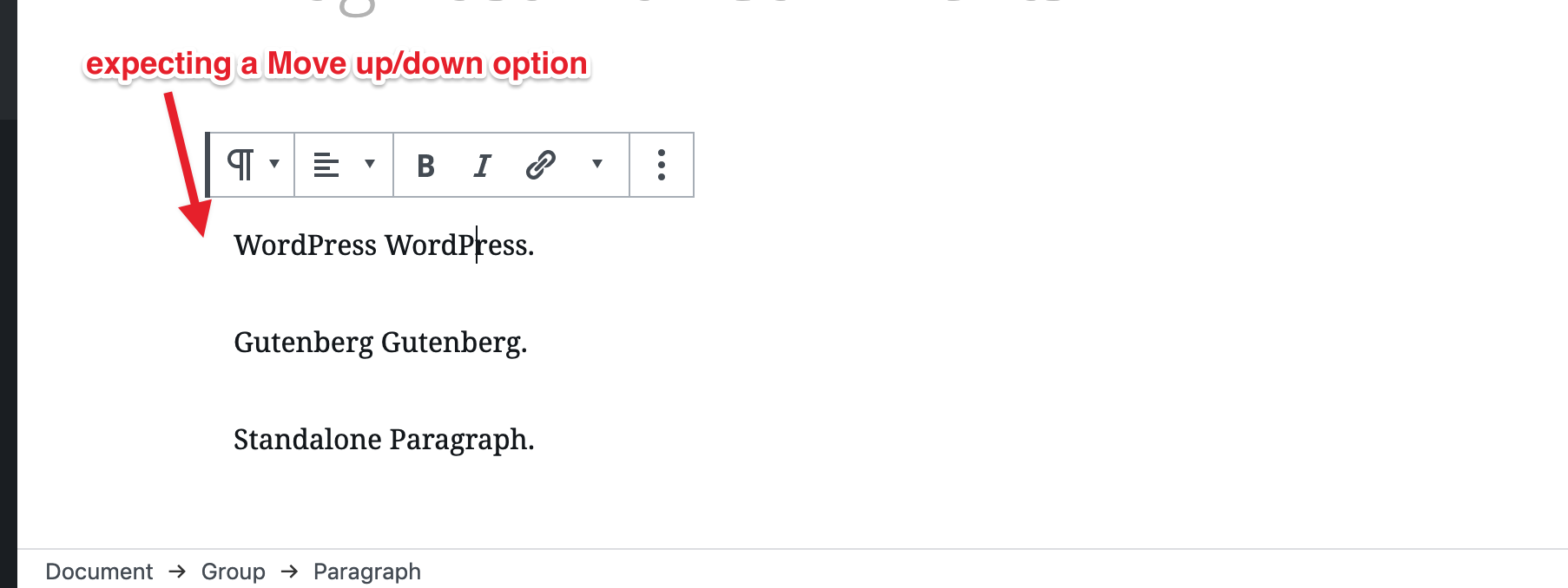 Group Block - Add option to Move up/down for nested child blocks ...