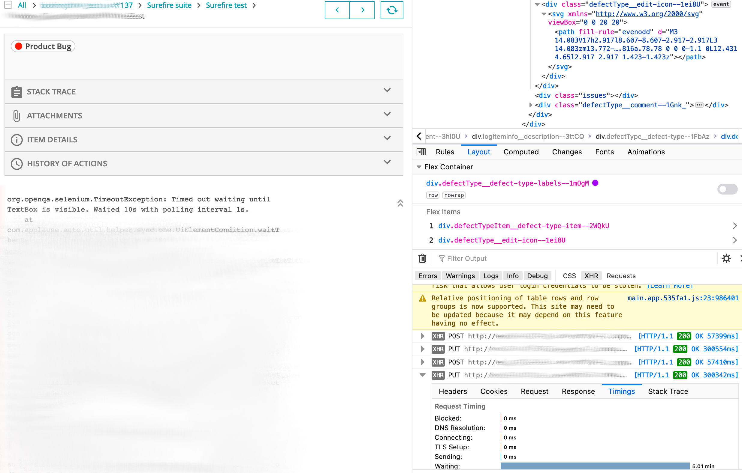 Assigning category for failures takes 5 mins on docker started Report ...
