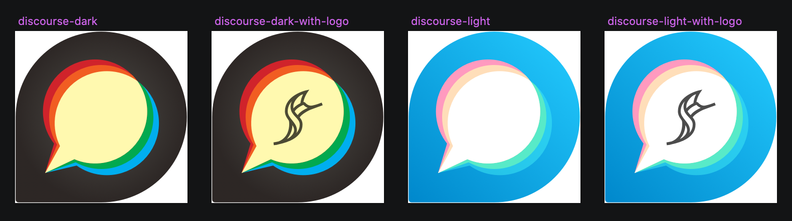 Discourse-like icon variants