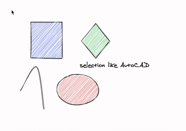 selectionLikeAutoCAD