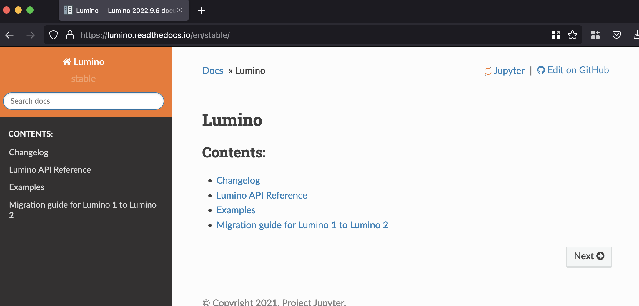 Change RTD `stable` to show Lumino 1.x docs until Lumino 2 final